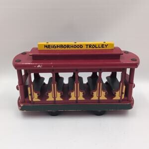 Mister Rogers Neighborhood Trolley Only Wooden Holgate Toy Co. 1991